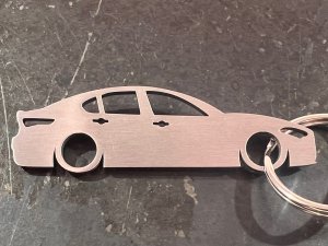 Keychain - Alfa Romeo Giulia Silhouette Design Keychain - Alfa Romeo Giulia Silhouette Design