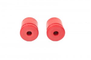 Jeep Wrangler JK Bump Stop Kit - Rear - Rugged Ridge - Polyurethane - Red - `07-`18