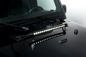 Jeep Wrangler JK Luminix LED Kit - Hood - Putco - 20 in. High Power - Black - `07-`18