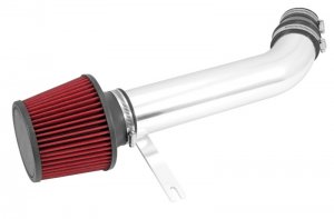 Honda Civic Performance Air Intake - Spectre - Polished w/Red Filter - 1.6L - `92-`00