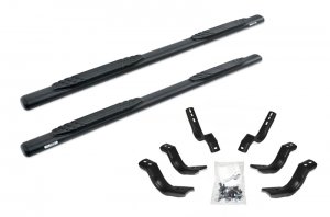 Jeep Gladiator Sidestep - Go Rhino - 1000 Series Cab length - Textured - Black - 2020+