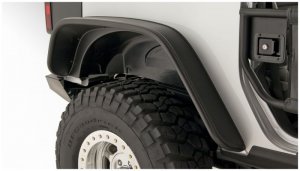 Jeep Wrangler JK Fender Flares - Front + Rear - Bushwacket - Flat Style - 2 Door