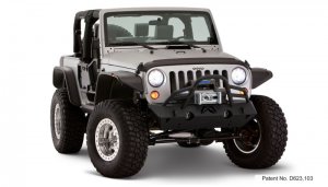 Jeep Wrangler JK Fender Flares - Front + Rear - Bushwacket - Flat Style - 2 Door