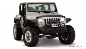 Jeep Wrangler JK Fender Flares - Front + Rear - Bushwacket - Flat Style - 2 Door