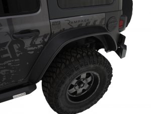 Jeep Wrangler JL Fender Flares - Flat Style - Bushwacker