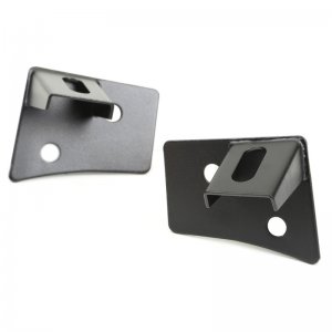 Jeep Wrangler JK Mounting Brackets - Windshield - Rugged Ridge - Textured Black - `07-`18
