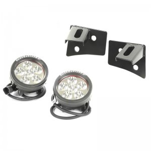Jeep Wrangler JK LED Light Kit - Windshield - Rugged Ridge - Black - `07-`18