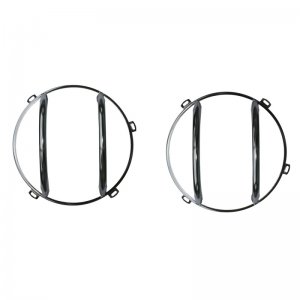 Jeep Wrangler JK Headlight Euro Guard Kit - Rugged Ridge - Stainless Steel - `07-`18