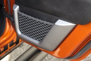Jeep Wrangler JK Door Net Trim - 2nd Row - Rugged Ridge - Charcoal - `11-`18