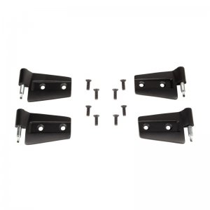 Jeep Wrangler JK Door Hinge Kit - Front + Rear - Rugged Ridge - Black - `07-`18