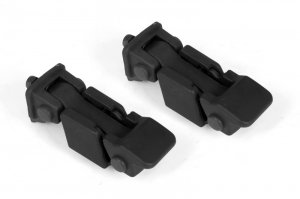 Jeep Wrangler JK Hood Catch Kit - OMIX - Black - `07-`18