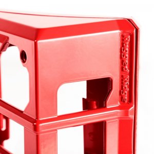 Jeep Wrangler JK Tail Light Guards - Rear - Rugged Ridge - Elite - Red - `07-`18