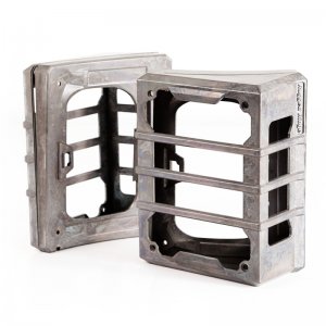 Jeep Wrangler JK Tail Light Guards - Rear - Rugged Ridge - Elite - Raw - `07-`18