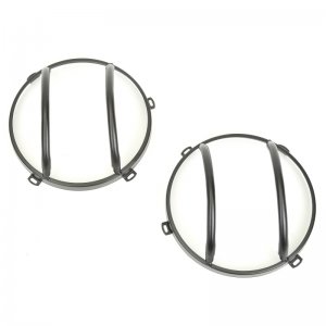 Jeep Wrangler JK Headlight Euro Guards - Rugged Ridge - Euro Guard Kit - Textured Black - `07-`18