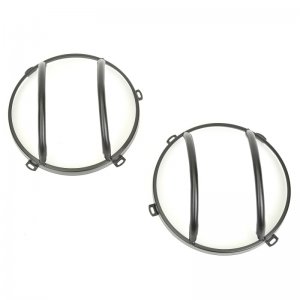 Jeep Wrangler JK Headlight Euro Guards - Rugged Ridge - Euro Guard Kit - Textured Black - `07-`18