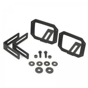 Jeep Wrangler JK LED Light Mount Brackets - Rugged Ridge - Square - `07-`18