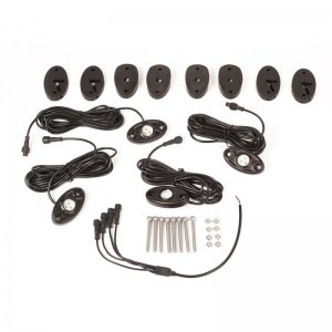 Jeep Wrangler JK LED Rock Light Kit - Rugged Ridge - White - `07-`18