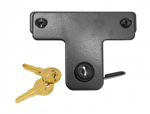 Jeep Wrangler JK Hood Lock Kit - Rugged Ridge - Black - `07-`18