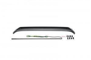 Jeep Wrangler JK Hood Deflector - Rugged Ridge - Lightshield - Black - `07-`18