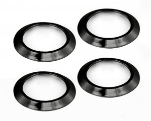 Jeep Wrangler JK AC Vent Bezels - Rugged Ridge - Black - `07-`10