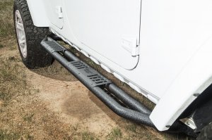 Jeep Wrangler JK RRC Side Armor Guard Plates - Side - Rugged Ridge - Black - `07-`18