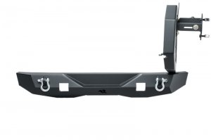 Jeep Wrangler JK Rear Bumper w/Swing Out Tire Carrier - Rear - Rugged Ridge - XOR - Black - `07-`18