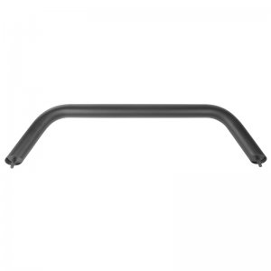 Jeep Wrangler JL Bumper Tube Overrider - Front - Rugged Ridge - Black - `18-`22