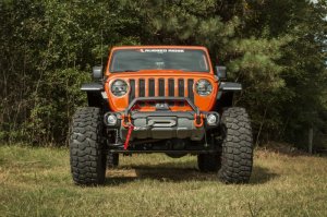 Jeep Gladiator Bumper - Front - Rugged Ridge - Venator Modular, Stubby, With Overrider - Black - `20-`22