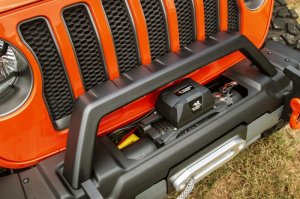 Jeep Gladiator Bumper - Front - Rugged Ridge - Venator Modular, Stubby, With Overrider - Black - `20-`22
