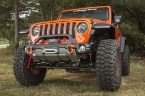 Jeep Gladiator Bumper - Front - Rugged Ridge - Venator Modular, Stubby, With Overrider - Black - `20-`22