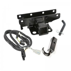 Jeep Wrangler JK Receiver Hitch Kit - Rear - Rugged Ridge - Black - `07-`18