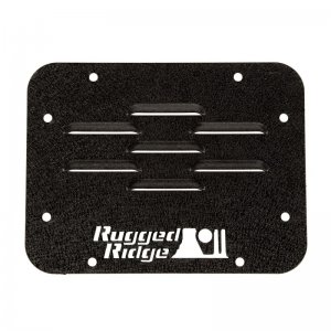 Jeep Wrangler JK Spare Tire Carrier Delete Plate - Rugged Ridge - Black - `07-`18