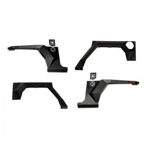 Jeep Wrangler JK Armor Fenders and Liner Kit - Front, Rear - Rugged Ridge - XHD - Black - `07-`18