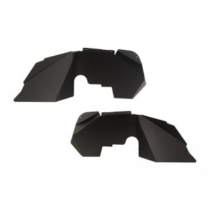Jeep Wrangler JK Fender Liners - Front - Rugged Ridge - Aluminum - Black - `07-`18