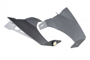 Jeep Gladiator Fender Flare Kit - Front - Rugged Ridge - Chop Bracket Kit with Turn Signals And Side Markers - Matte Black - `20-`22