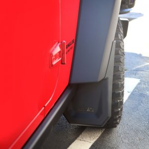 Jeep Wrangler JK Splash Guard Kit - Front - Rugged Ridge - Black - `07-`18