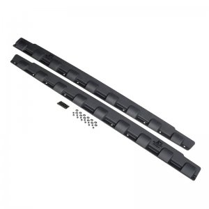 Jeep Wrangler JK Body Armor Kit, Rocker Guard - Rocker - Rugged Ridge - Matte Black - `07-`18