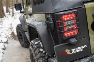Jeep Wrangler JK Body Armor - Rear - Rugged Ridge - 2018
