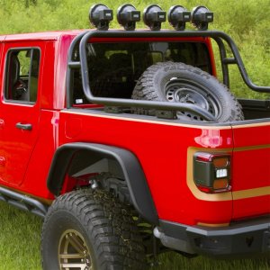 Jeep Gladiator Roof Rack - Rugged Ridge - Sport Rack - Black - `20-`22