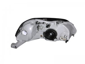 Honda Civic Crystal Headlights - ANZO - Clear Lens - Black - `99-`00