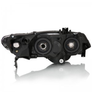 Honda Civic Crystal Headlight - ANZO - OE Replacement - Black Amber - `06-`09