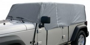 Jeep Wrangler JK Car Cover - Rampage - 4 Layer - Grey - `07-`18