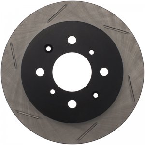 Honda Civic Brake Rotor (1) - Rear Right - Stoptech - Slotted Sport - Black - `92-`00