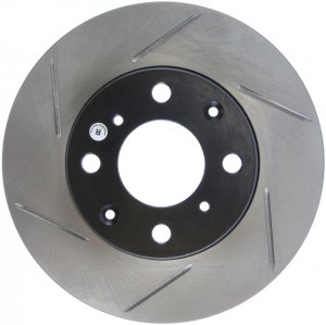 Honda Civic Brake Rotor (1) - Front Right - Stoptech - Slotted Sport - `93-`00