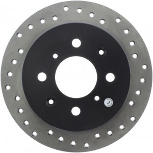 Honda Civic Brake Rotor (1) - Rear Left - Stoptech - Drilled Sport - `92-`00