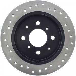 Honda Civic Brake Rotor (1) - Rear Left - Stoptech - Drilled Sport - `92-`00