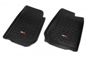 Jeep Wrangler JK Floor Liner - Front - Rugged Ridge - All Terrain - Black - `07-`18