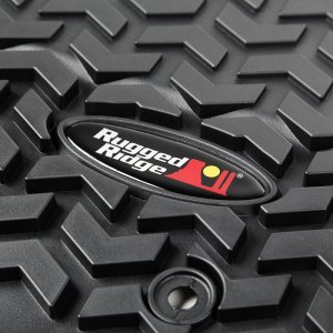 Jeep Wrangler JK Floor Liner - Front - Rugged Ridge - Black - `07-`18