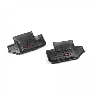 Jeep Wrangler JK Floor Liner - Rear - Rugged Ridge - Terrain - Black - `07-`18