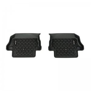 Jeep Wrangler JL Floor Liner Kit - Front + Rear + Full Cargo - Rugged Ridge - All Terrain - Black - `18-`21